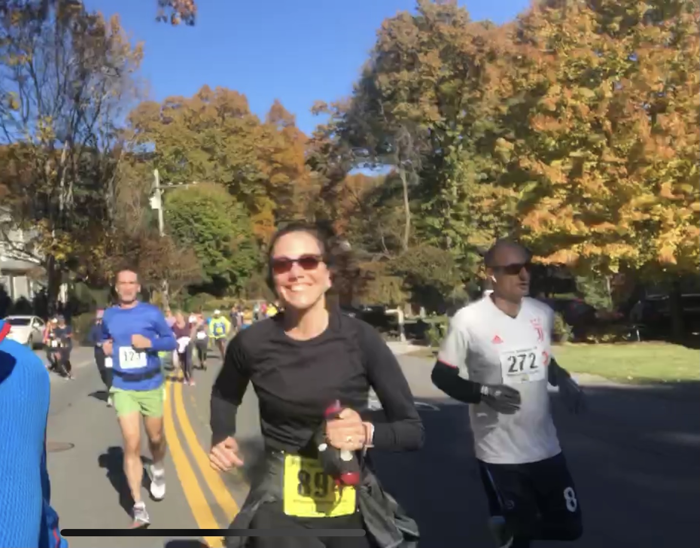 Miki Feldman Simon running a race