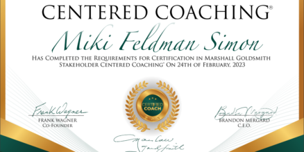 Miki Feldman Simon Stakeholder Centered Coaching Certificate