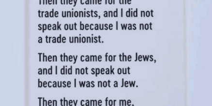 “Never Again” Means Now
